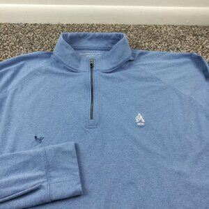 Holderness & Bourne Aronimink Golf Club Jacket Performance 1/4 Zip Mens XL *Flaw